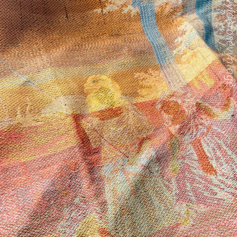 Antique Tapestry Ladies at Lake Como